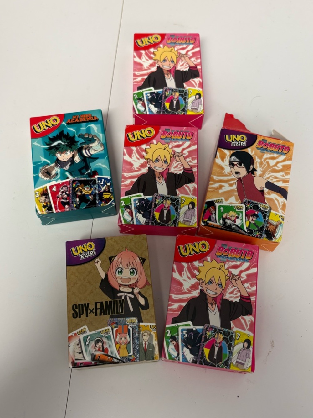 6 Packages of McDonald’s My Hero Academia Uno Cards Exclusive to Canada Anime
